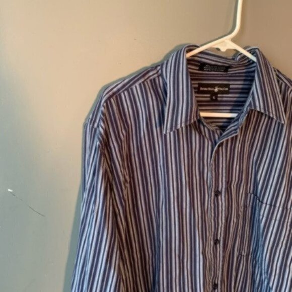 Beverly Hills Polo Club Button Down Shirt Striped - Picture 3 of 8